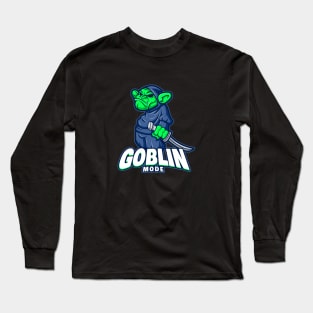 Goblin Mode Dank Funny Meme Design Long Sleeve T-Shirt